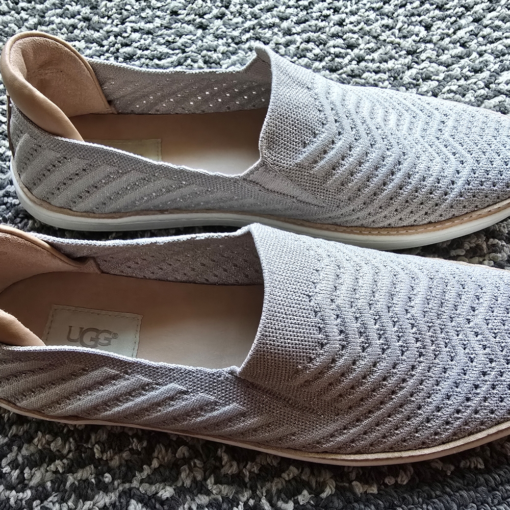 UGG Sammy Chevron Women's Gray Slip-On Shoes